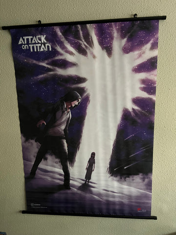 Attack on Manga Moment Manga Wall Scroll