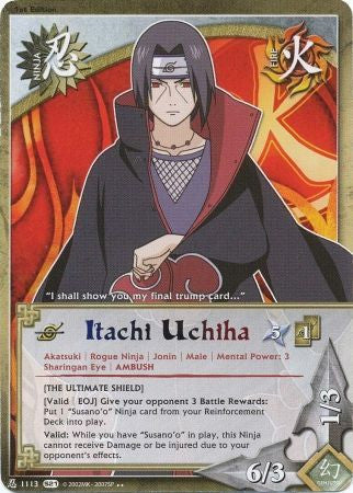 Itachi Uchiha 1113 Rare