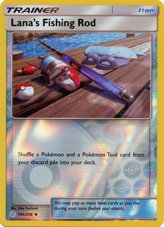 Lana's Fishing Rod 195/236 REVERSE HOLO UNCOMMON