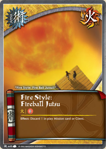 Naruto cards fireball jutsu 