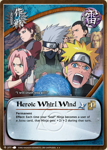 Heroic Whirl Wind 377 RARE