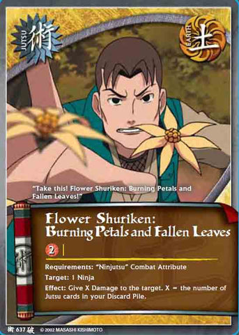 Flower Shuriken: Burning Petals and Fallen Leaves 637 COMMON