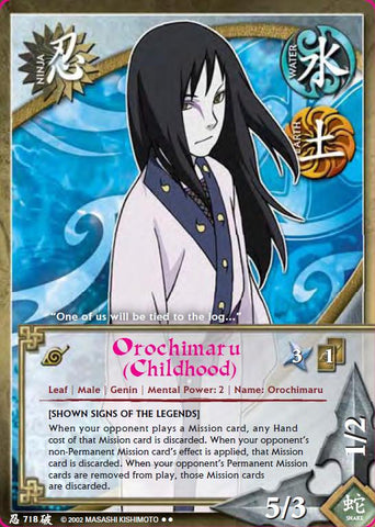 Orochimaru (childhood) 718 RARE