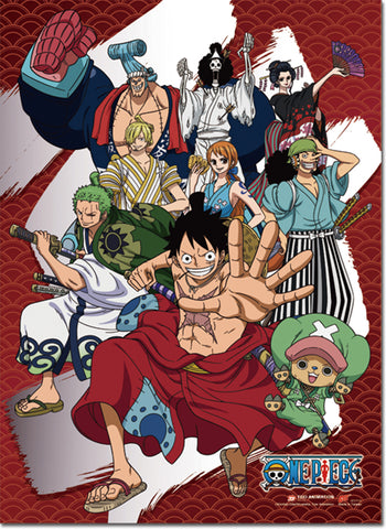 one piece anime wall scroll 