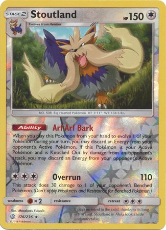 Stoutland 176/236 REVERSE HOLO RARE