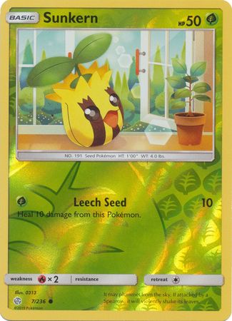 Sunkern 7/236 REVERSE HOLO COMMON