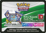 Pokemon TCG CCG Sword & Shield Online Gaming codes 