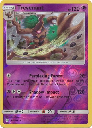 Trevenant 94/236 REVERSE HOLO RARE