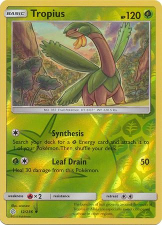 Tropius 12/236 REVERSE HOLO UNCOMMON